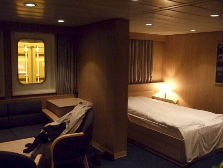 Container ship bedroom